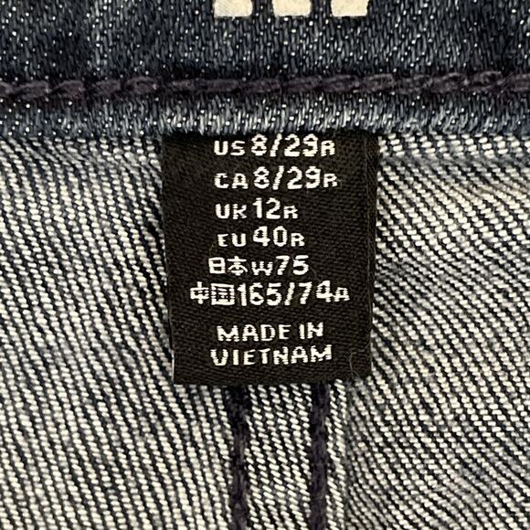 Gap Crop Jeans Culotte Size 8 Dark Wash Indigo Blue Wide Leg Stretch Fall NWT - Picture 14 of 16